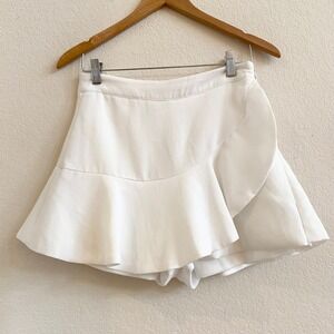 DO+BE White Ruffle Skort Wrap Style Casual Women Size M